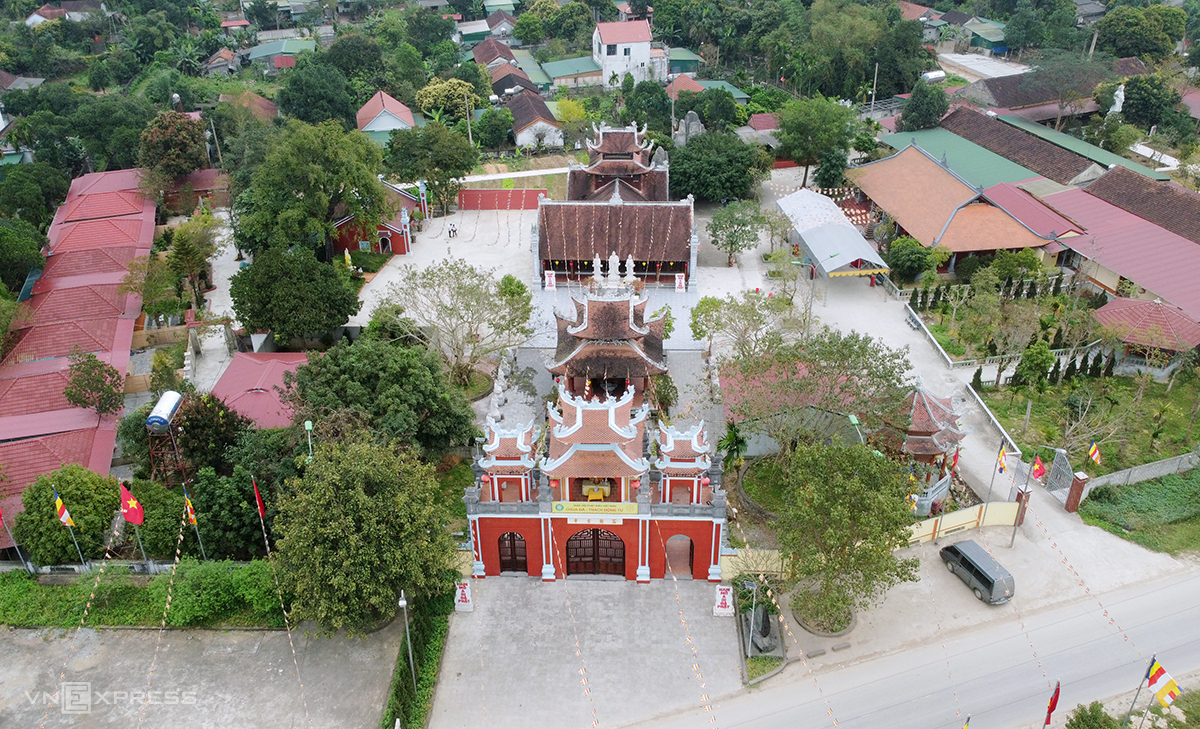 Di tích lịch sử, văn hóa cấp tỉnh chùa Đá ở xã Tùng Ảnh, huyện Đức Thọ. Ảnh: Đức Hùng