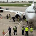 The plane landed safely back at Ohio’s John Glenn International Airport.