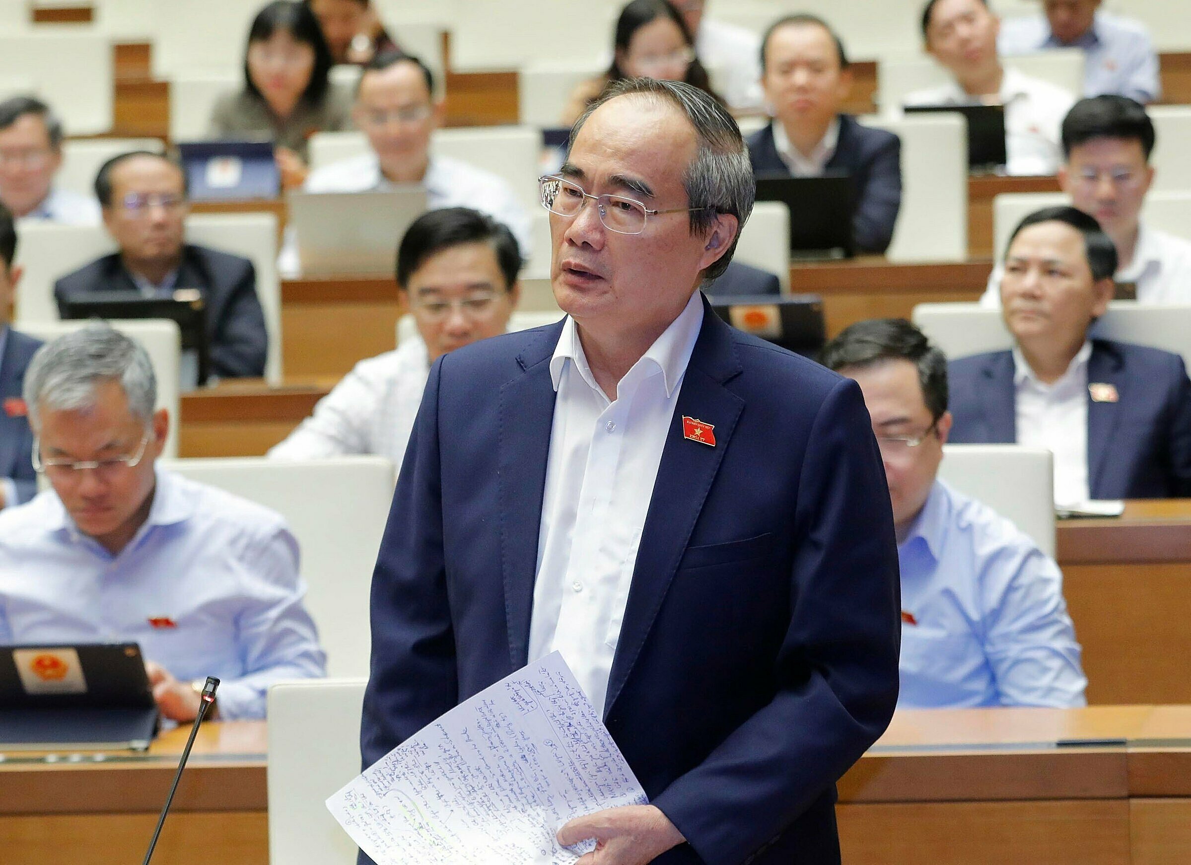 Đại biểu Nguyễn Thiện Nhân. Ảnh: Media Quốc hội