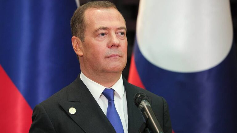 Phó chủ tịch Hội đồng An ninh Liên bang Nga Dmitry Medvedev. Ảnh: TASS