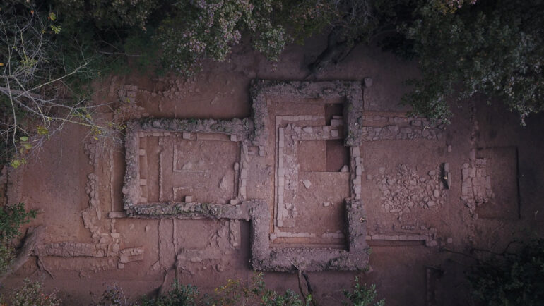 Mặt bằng tổng thể điểm khai quật Thanh Mai 2. Ảnh: Sở Văn hóa Thể thao và Du lịch Hải Dương.