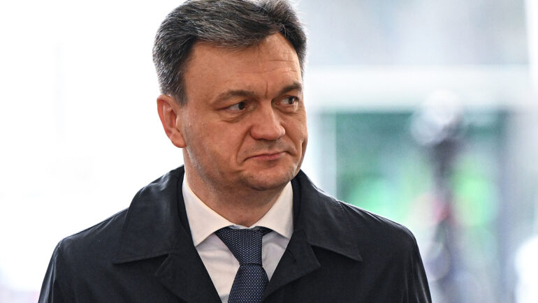 Thủ tướng Moldova Dorin Recean tại Bucharest, Romania hồi tháng 3. Ảnh: AFP