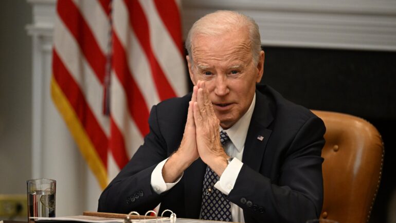 Tổng thống Mỹ Joe Biden tại Nhà Trắng ngày 5/5. Ảnh: AFP