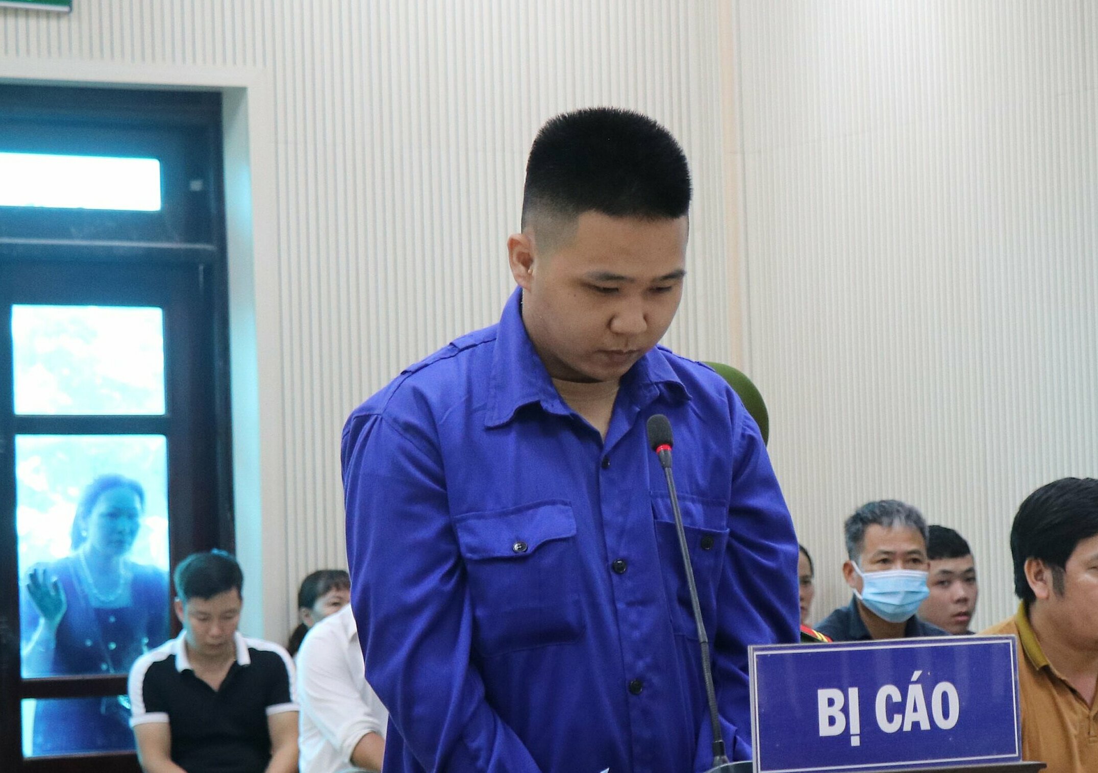 Phan Thanh Hoàng tại tòa. Ảnh: Xuân Hoa