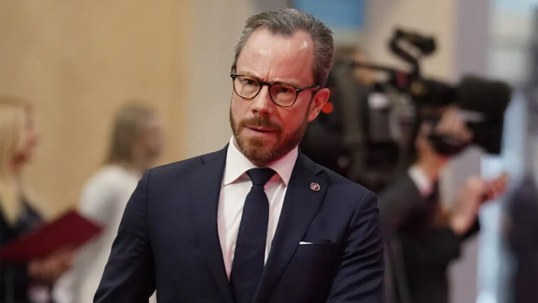 Phó thủ tướng kiêm Bộ trưởng Quốc phòng Đan Mạch tại hội nghị ở Riga, Latvia tháng 12/2022. Ảnh: AP