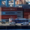 Container của Maersk ở Algeciras, Tây Ban Nha, ngày 19/1. Ảnh: Reuters