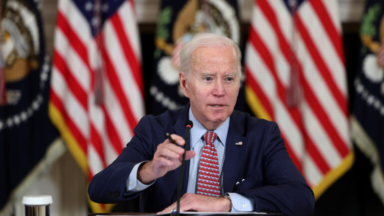 Tổng thống Mỹ Joe Biden tại Nhà Trắng ngày 4/4. Ảnh: AFP