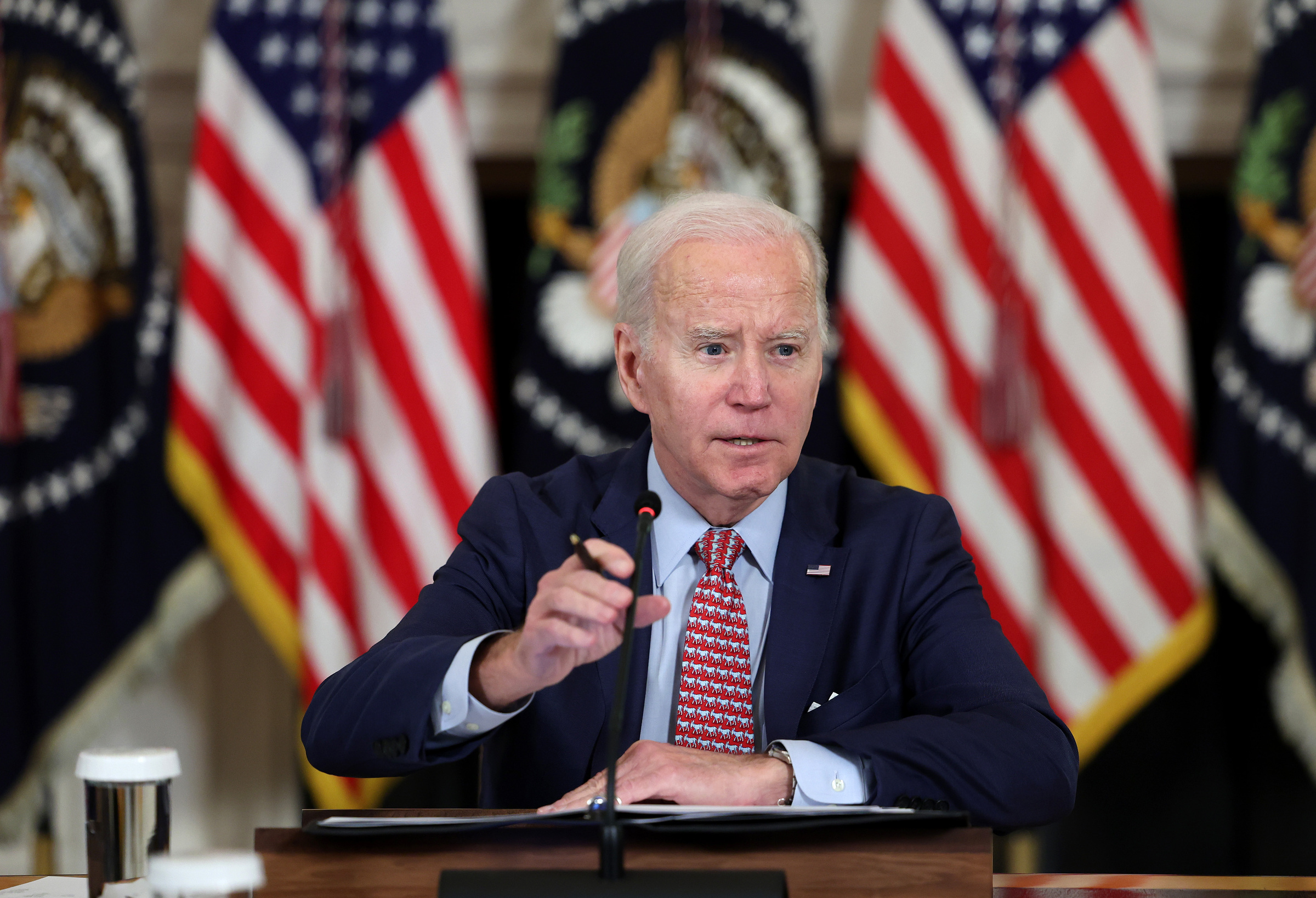 Tổng thống Mỹ Joe Biden tại Nhà Trắng ngày 4/4. Ảnh: AFP