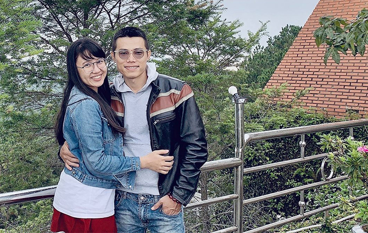 Nguyễn Đình Như Ý và Nguyễn Thanh Hải trong một lần đi Đà Lạt sau ngày cưới, năm 2018. Ảnh: Nhân vật cung cấp.