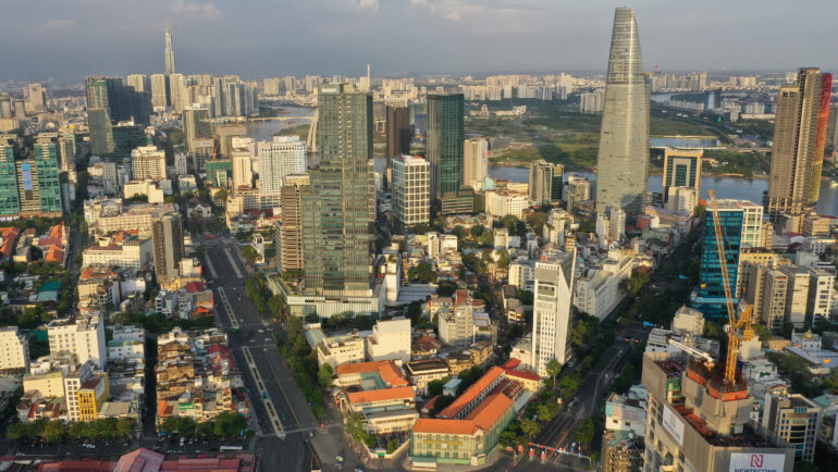 Khu trung tâm TP HCM, quận 1, tháng 11/2022. Ảnh: Quỳnh Trần