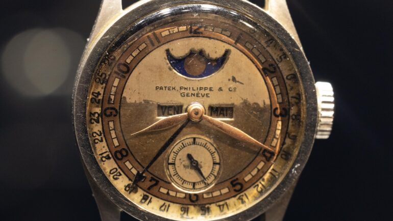 Đồng hồ của Phổ Nghi được đấu giá. Ảnh: The Value