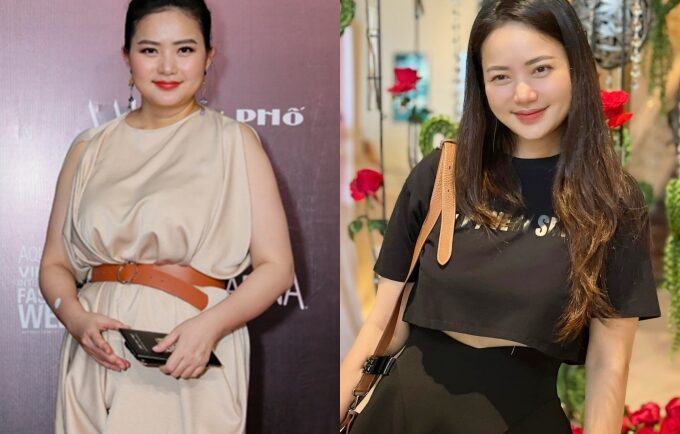 Phan Như Thảo giảm từ 84 kg xuống 60 kg ở hiện tại nhờ tập thể dục, ăn uống kiêng khem. Ảnh: Nhân vật cung cấp