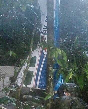 Hiện trường vụ tai nạn máy bay trong rừng Amazon, thuộc lãnh thổ Colombia đầu tháng này. Ảnh: AFP