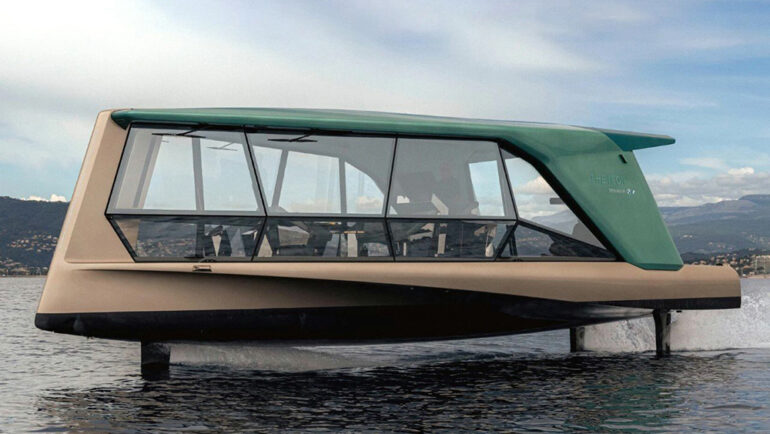 Tàu cánh ngầm điện The Icon. Ảnh: Yanko Design