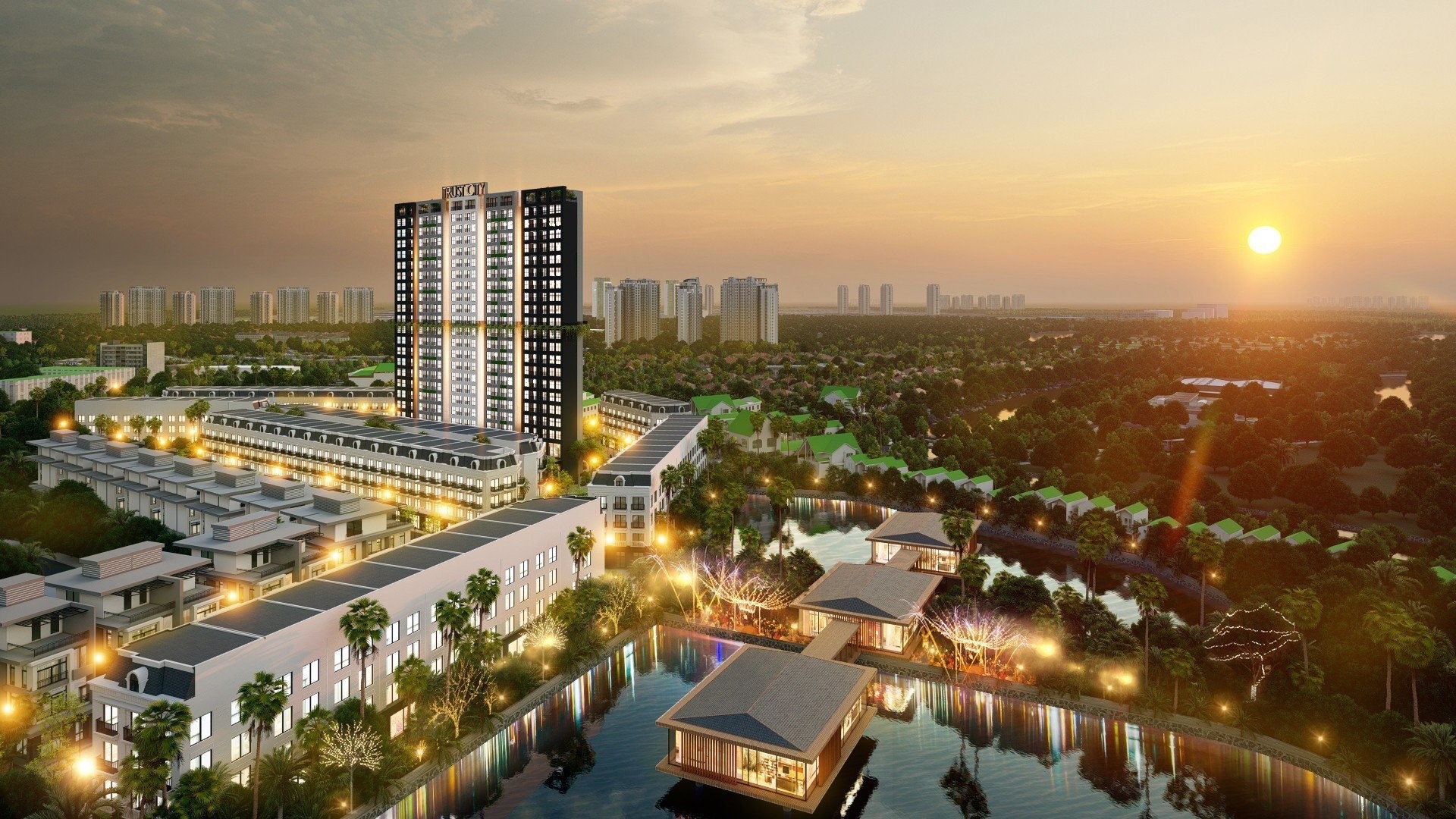 Phối cảnh dự án Trust City. Ảnh: Lạc Viên Cửu Cao