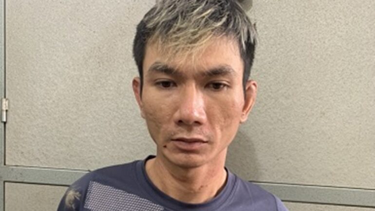 Lương Văn Đạt khi bị bắt. Ảnh: Công an cung cấp