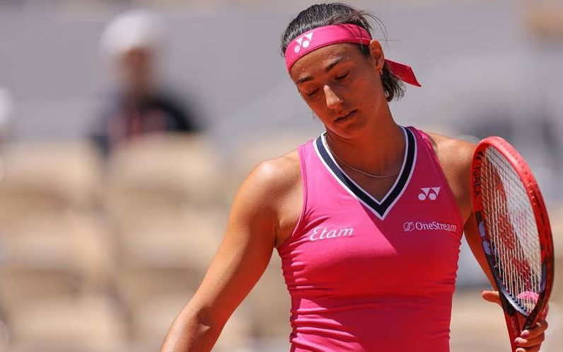 Carolina Garcia gây thất vọng khi bị loại sớm dù là hạt giống số năm. Cô là người Pháp duy nhất được xếp hạt giống ở cả đơn nữ và đơn nam Roland Garros năm nay. Ảnh: WTA