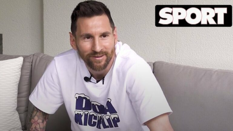 Lionel Messi trong phỏng vấn với Diario Sport ngày 7/6/2023. Ảnh: chụp màn hình