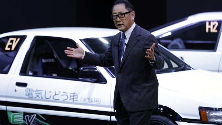 Chủ tịch Toyota Akio Toyoda. Ảnh: Bloomberg