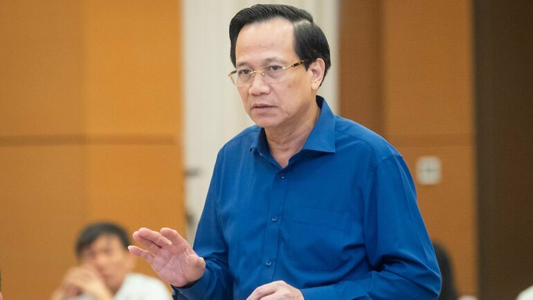 Bộ trưởng Lao động Thương binh và Xã hội Đào Ngọc Dung. Ảnh: Hoàng Phong