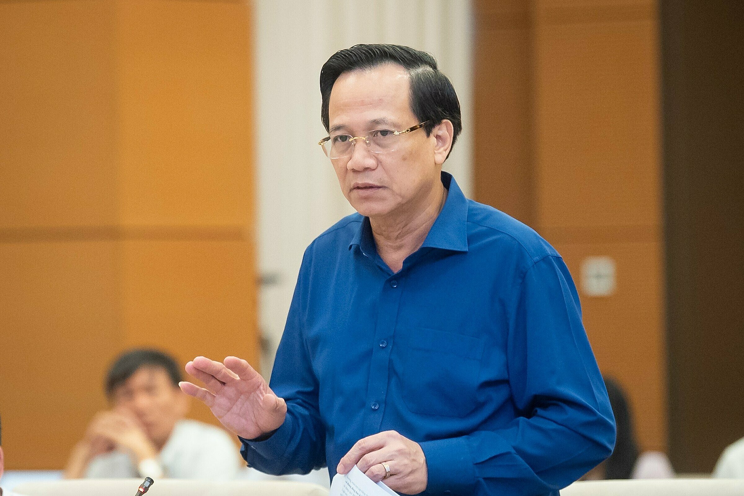 Bộ trưởng Lao động Thương binh và Xã hội Đào Ngọc Dung. Ảnh: Hoàng Phong