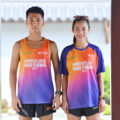 Mấu áo đấu VnExpress Marathon Nha Trang 2023 khi lên dáng. Ảnh: Giang Huy