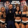 McGregor xuất hiện trên võ đài O2, trước trận quyền Anh hạng nặng giữa Joshua với Helenius. Ảnh: X / The Notorious MMA