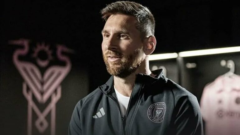 Messi trong phỏng vấn trên Apple TV tại Mỹ ngày 23/8/2023. Ảnh: chụp màn hình