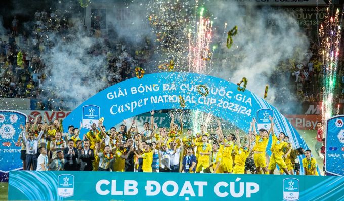 Thanh Hoá đoạt Cup Quốc gia 2023-2024. Ảnh: Lâm Thoả