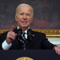 Tổng thống Mỹ Joe Biden trong phiên họp tại Nhà Trắng ngày 7/10. Ảnh: AFP