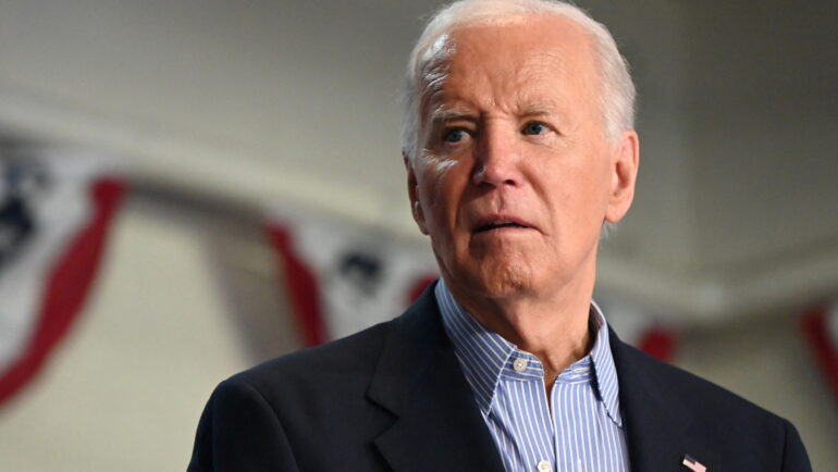 Tổng thống Mỹ Joe Biden tại sự kiện vận động tranh cử ở bang Wisconsin ngày 5/7. Ảnh: AFP