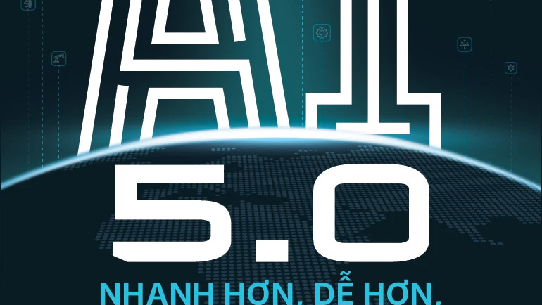 Bìa AI 5.0 , 432 trang, phát hành Bản tiếng Anh với tựa đề: Power and Prediction: The Disruptive Economics of Artificial Intelligence