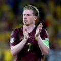 De Bruyne mừng trận Bỉ thắng Romania 2-0 ở vòng bảng Euro 2024. Ảnh: Reuters