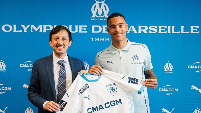 Greenwood ra mắt tại Marseille ngày 19/7. Ảnh: OM