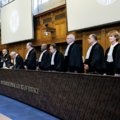 Hội đồng thẩm phán ICJ ra phán quyết tại The Hague, Hà Lan ngày 19/7. Ảnh: AFP