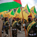 Các thành viên Kataib Hezbollah, lực lượng thuộc IRI, tại Baghdad, Iraq, tháng 11/2023. Ảnh: AFP