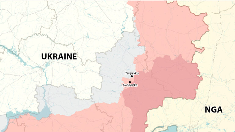 Vị trí làng Yuryevka. Đồ họa: RYV