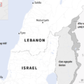 Vị trí Israel và Lebanon. Đồ họa: AFP