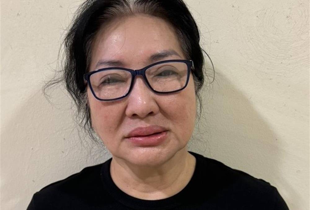 Bà Nguyễn Thị Như Loan tại cơ quan điều tra. Ảnh: Bộ Công an