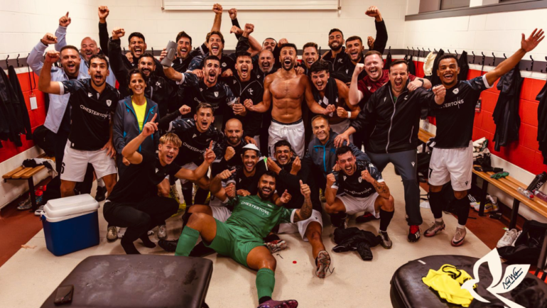 Brunos Magpies, đội bóng được thành lập bởi dân nhậu ở một quá rượu, tạo nên kỳ tích cho bóng đá Gibraltar. Ảnh: X/@NathanRooney89