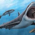 Mô phỏng cá mập megalodon tiền sử. Ảnh: UCLA