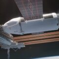 Mô phỏng phương tiện USDV ghép nối với trạm ISS. Ảnh: SpaceX