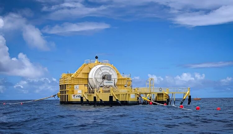 Hệ thống OE-35 sử dụng turbine Wells. Ảnh: Ocean Energy