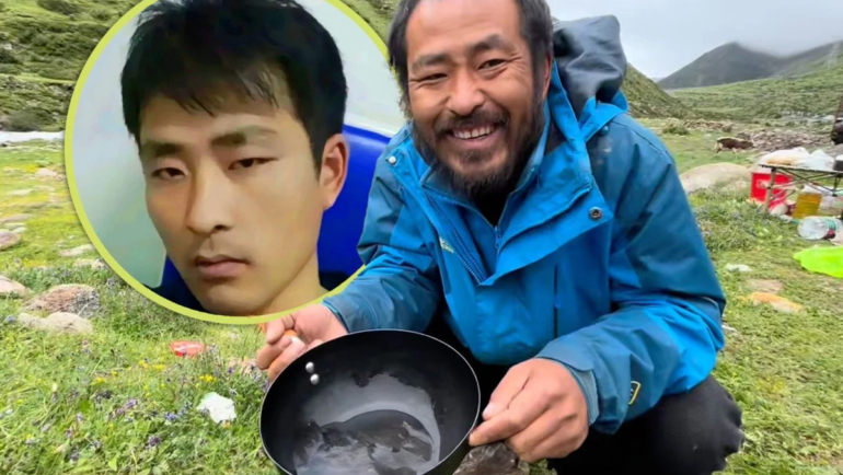 Ngoại hình thay đổi đáng kể của chàng trai 24 tuổi dịp Tết (trái) và hiện tại. Ảnh: QQ