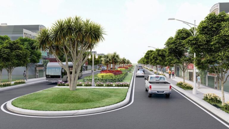 Phối cảnh dự án nâng cấp đường Thạnh Xuân 25 khi hoàn thành nâng cấp. Ảnh: UBND quận 12