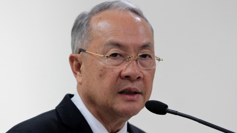 Cựu bộ trưởng tư pháp Chaikasem Nitisiri. Ảnh: Bangkok Post