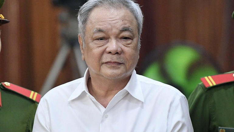 Ông Trần Quí Thanh tại phiên xử sơ thẩm hồi tháng 4. Ảnh: Thanh Tùng