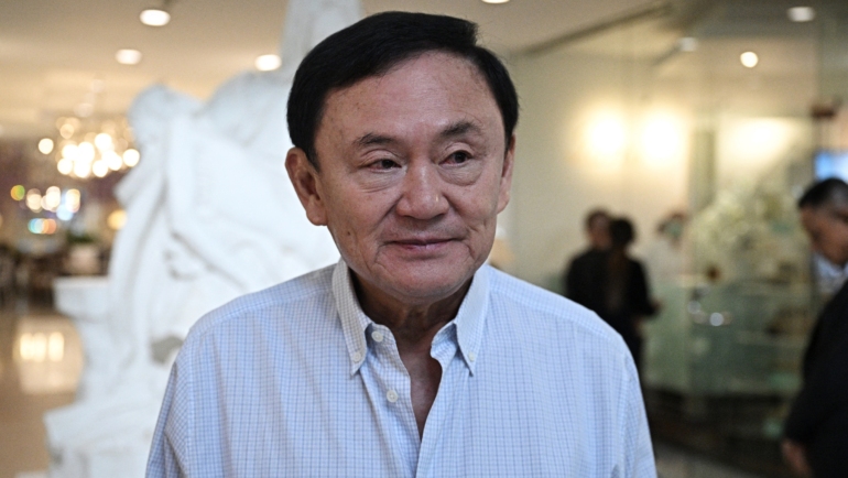 Cựu thủ tướng Thái Lan Thaksin Shinawatra tại Bangkok ngày 5/6. Ảnh: AFP