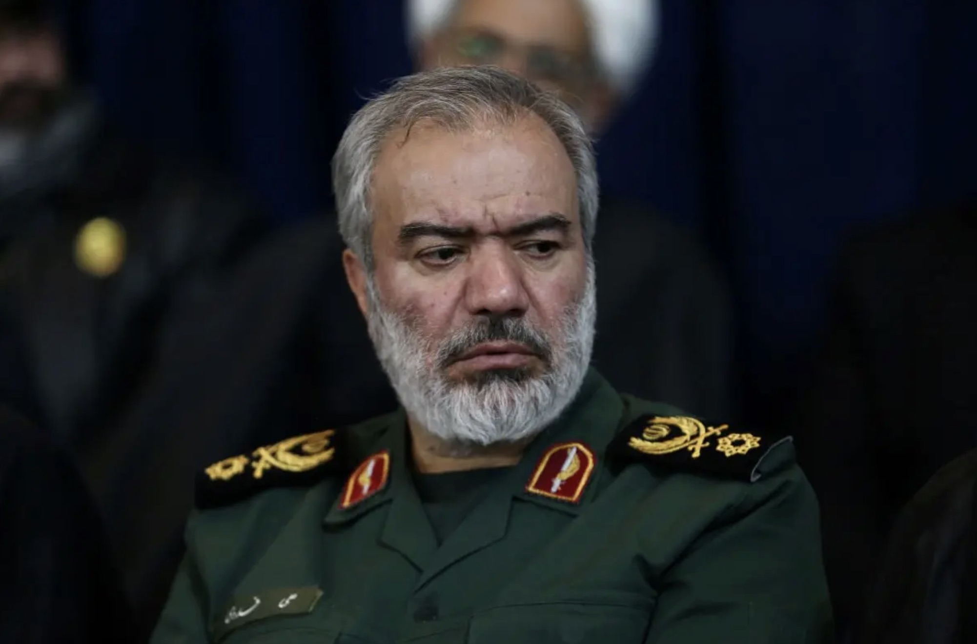 Phó tư lệnh IRGC Ali Fadavi vào tháng 3/2020, trong lễ tưởng niệm tướng Qassem Soleimani sau vụ ám sát tại Baghdad. Ảnh: WANA