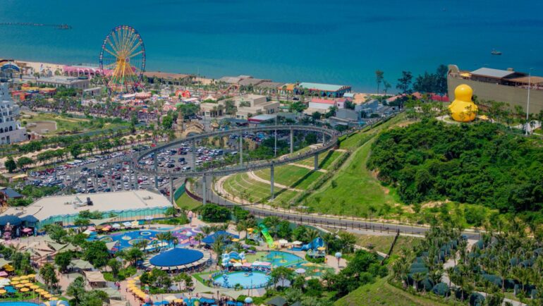 Một góc khu tiện ích giải trí tại dự án bất động sản nghỉ dưỡng của Novaland ở Bình Thuận. Ảnh: NVL